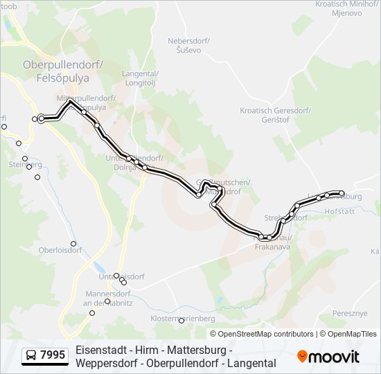 7995 bus Line Map