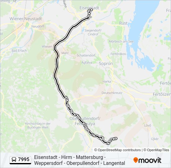 7995 bus Line Map