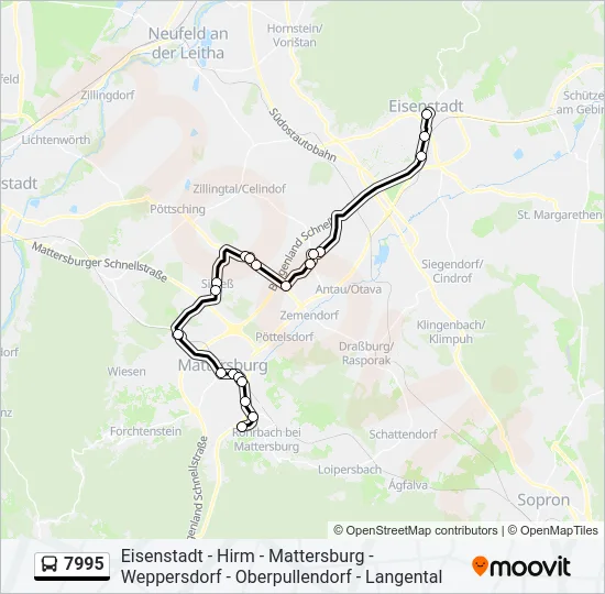 7995 Bus Line Map