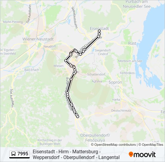 7995 bus Line Map