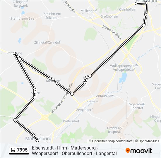 7995 bus Line Map