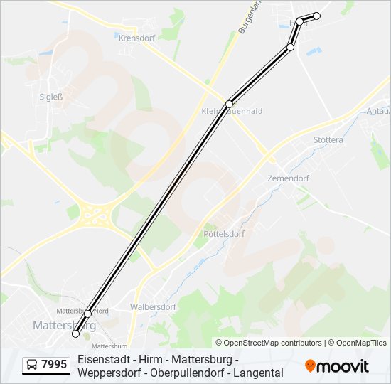 7995 bus Line Map