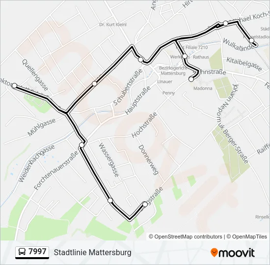 7997 Bus Line Map