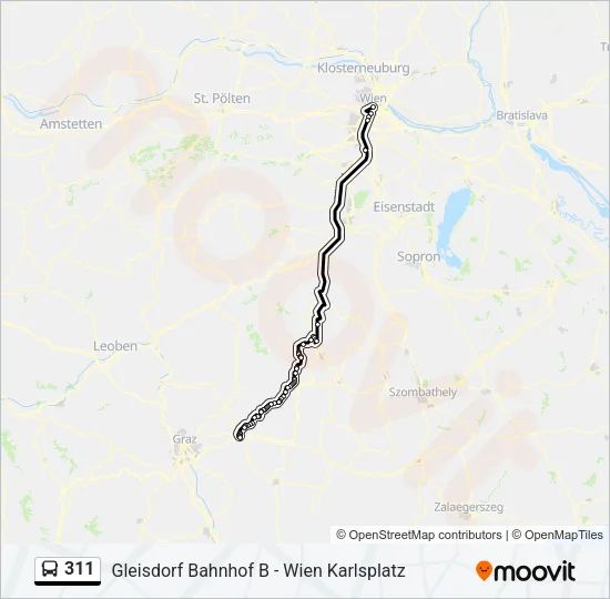 311 Bus Line Map