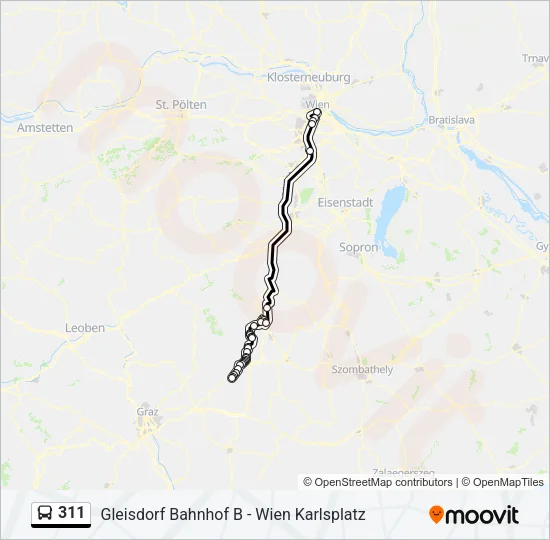 311 Bus Line Map