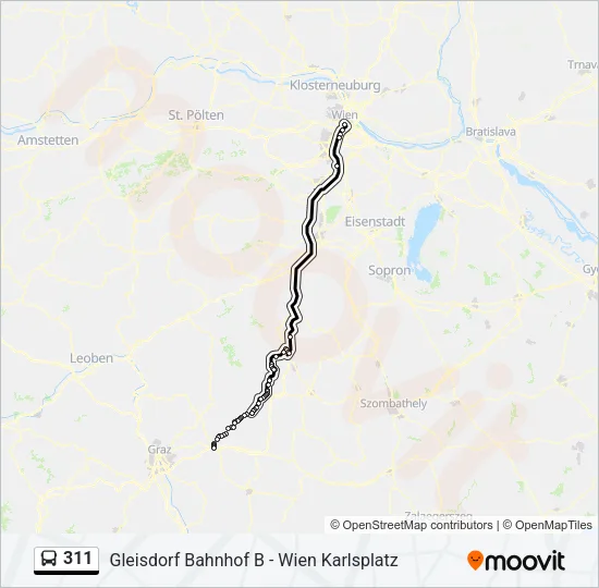 311 Bus Line Map