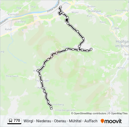 770 Bus Line Map