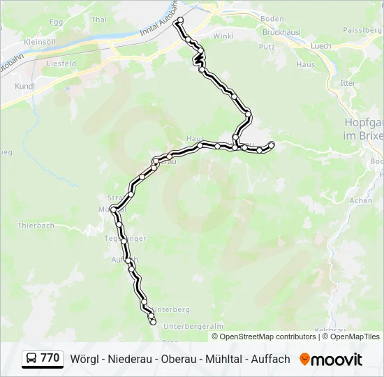 770 Bus Line Map