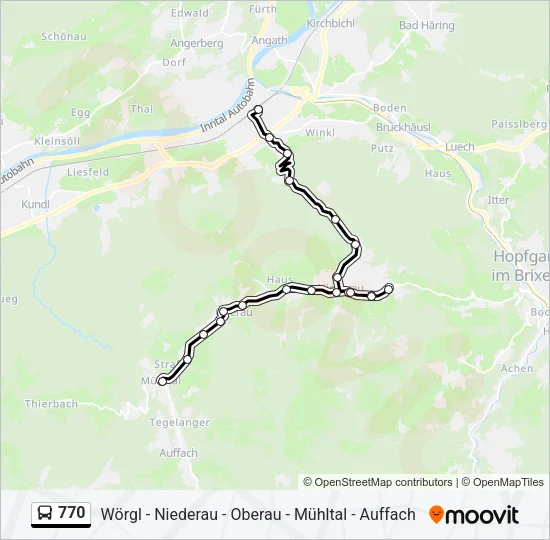 770 Bus Line Map