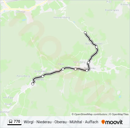 770 Bus Line Map