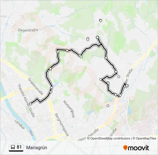 81 Bus Line Map