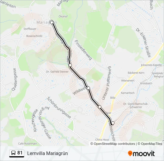 81 Bus Line Map