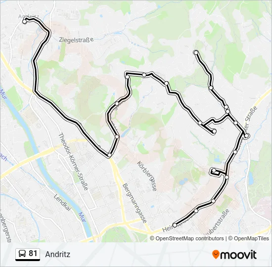 81 Bus Line Map