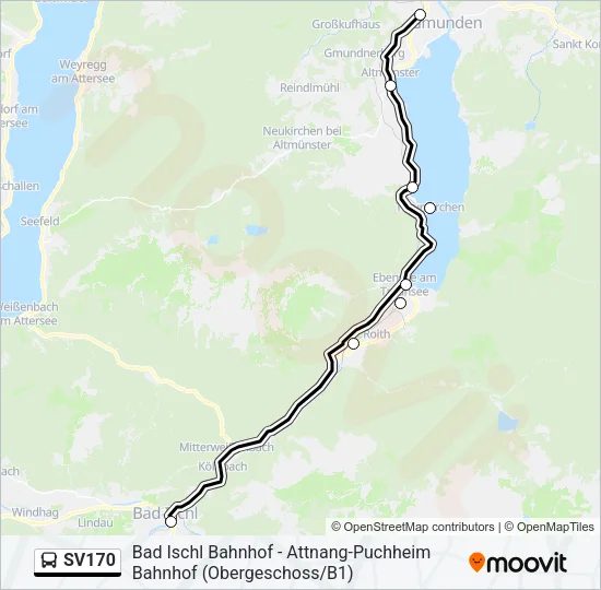 SV170 Bus Line Map