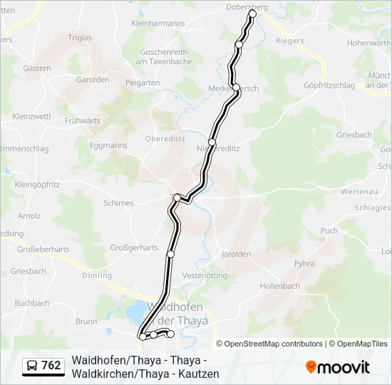 762 Bus Line Map