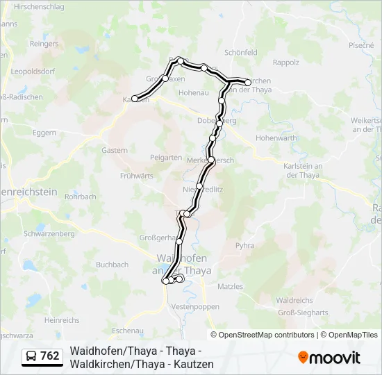 762 Bus Line Map