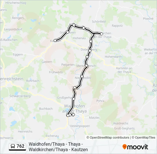 762 Bus Line Map