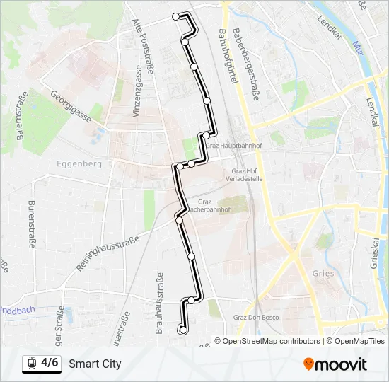 4/6 Light Rail Line Map