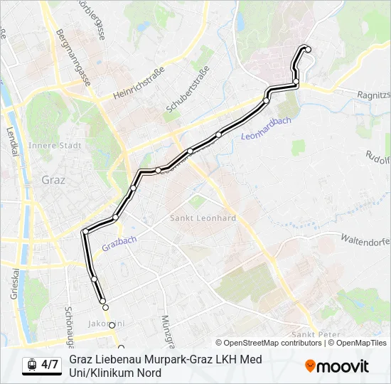 4/7 Light Rail Line Map