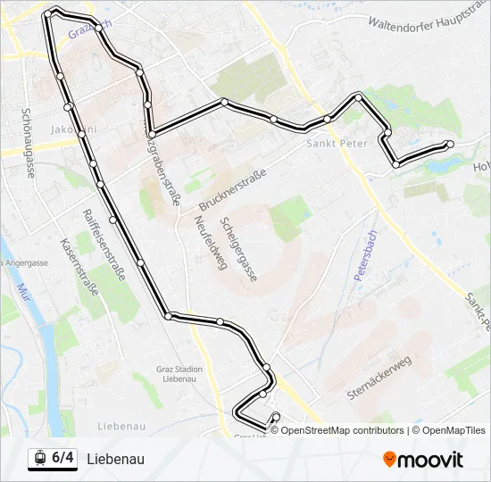 6/4 Light Rail Line Map