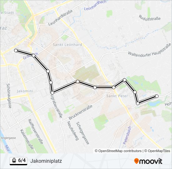 6/4 light rail Line Map