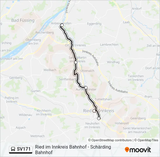 SV171 Bus Line Map