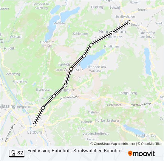 S2 train Line Map