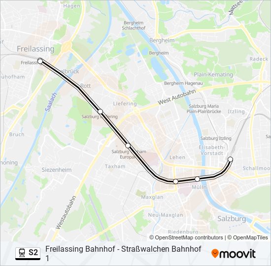 S2 train Line Map