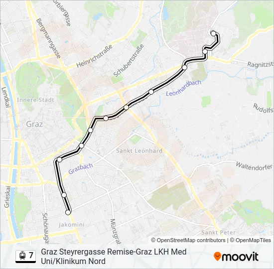 7 Light Rail Line Map