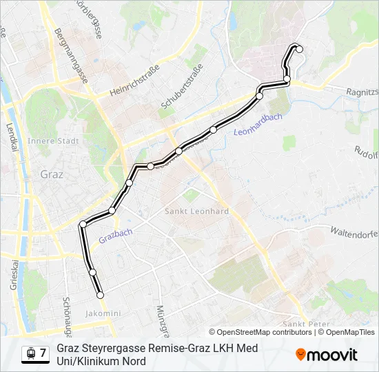 7 Light Rail Line Map