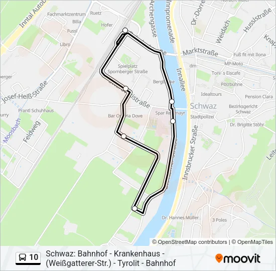 10 Bus Line Map
