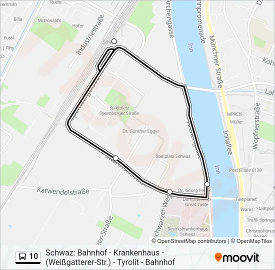 10 Bus Line Map