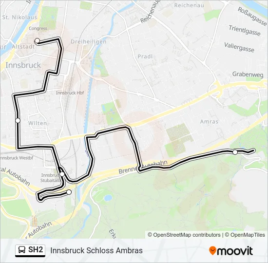 SH2 Bus Line Map
