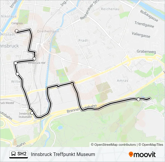 SH2 Bus Line Map