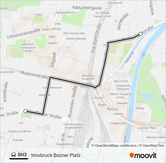 SH3 Bus Line Map
