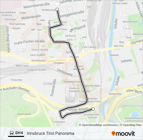 SH4 Bus Line Map