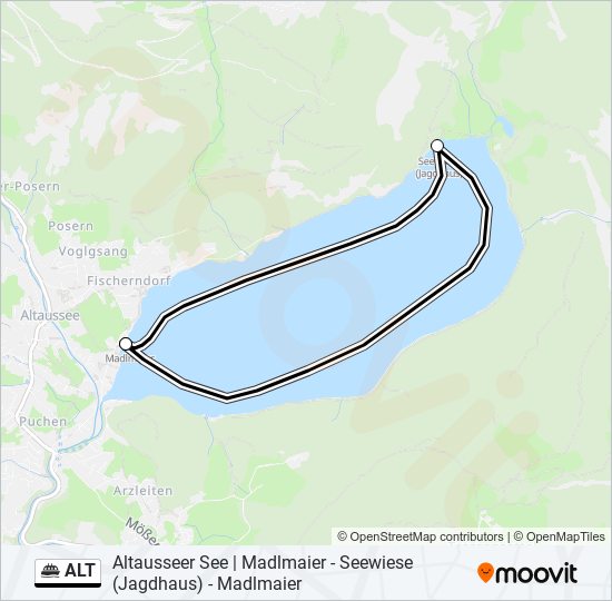 ALT ferry Line Map