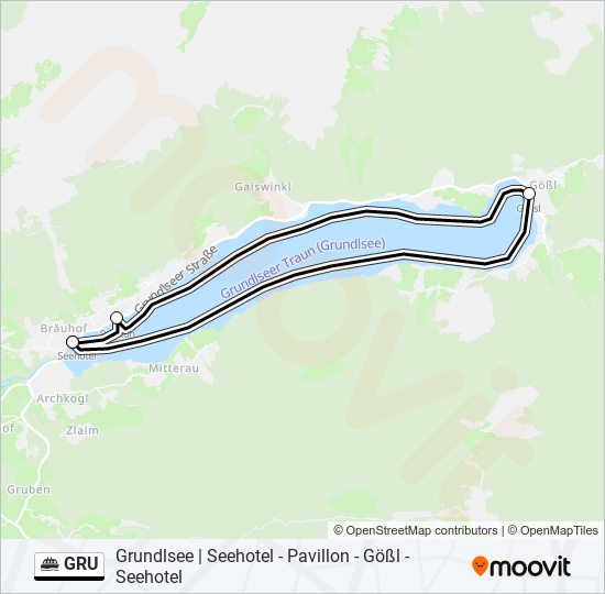 GRU ferry Line Map