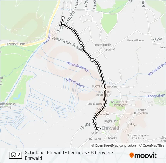 7 Bus Line Map