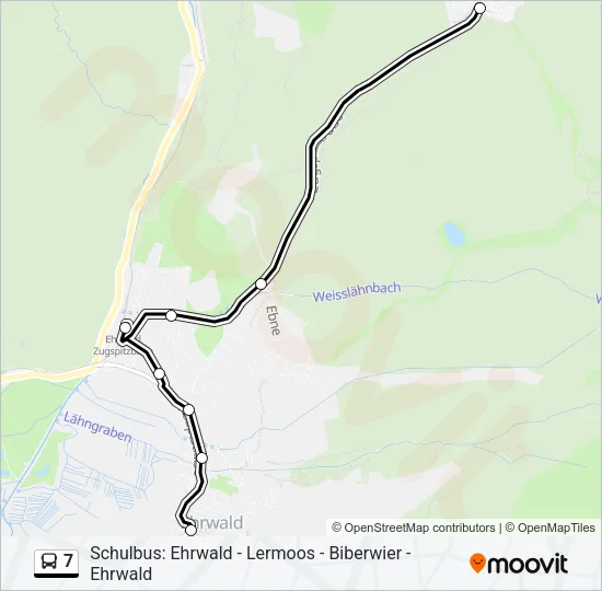7 Bus Line Map