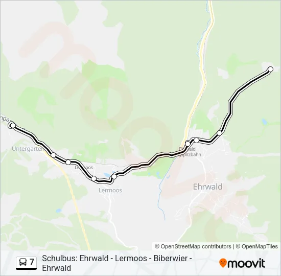 7 Bus Line Map