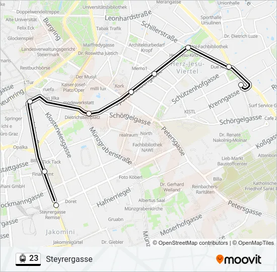 23 Light Rail Line Map