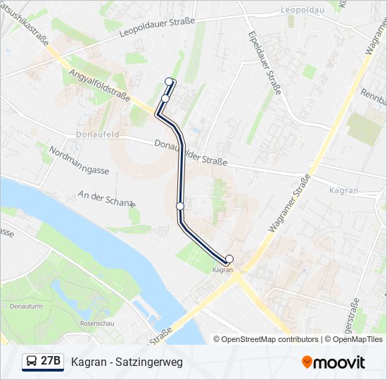 27B bus Line Map