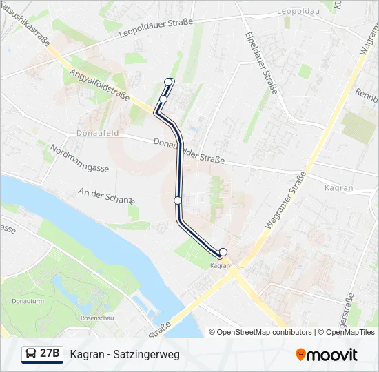 27B Bus Line Map