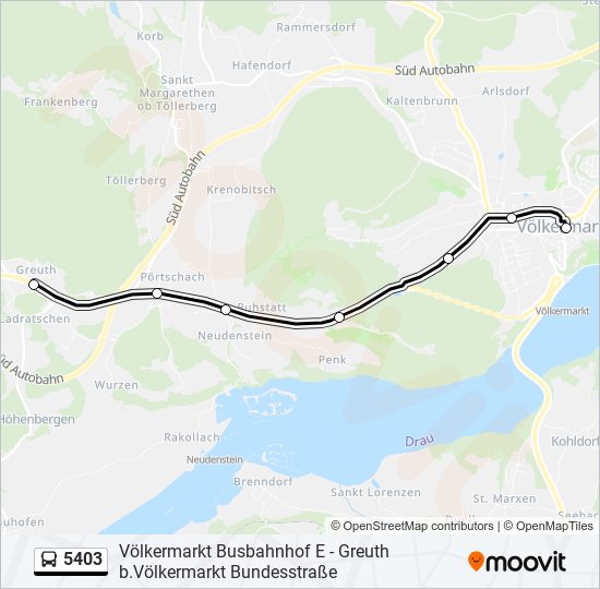 5403 bus Line Map