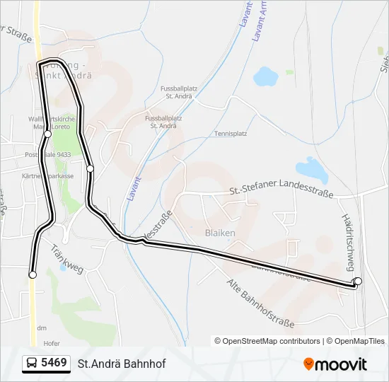 5469 Bus Line Map