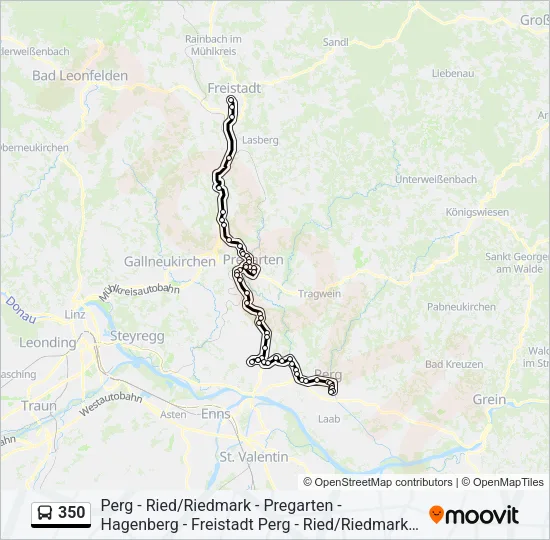 350 Bus Line Map