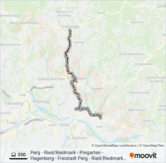 350 Bus Line Map