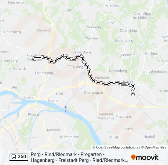 350 Bus Line Map