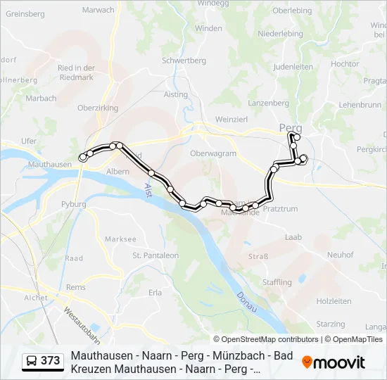 373 Bus Line Map